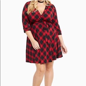 Red Plaid Torrid Dress